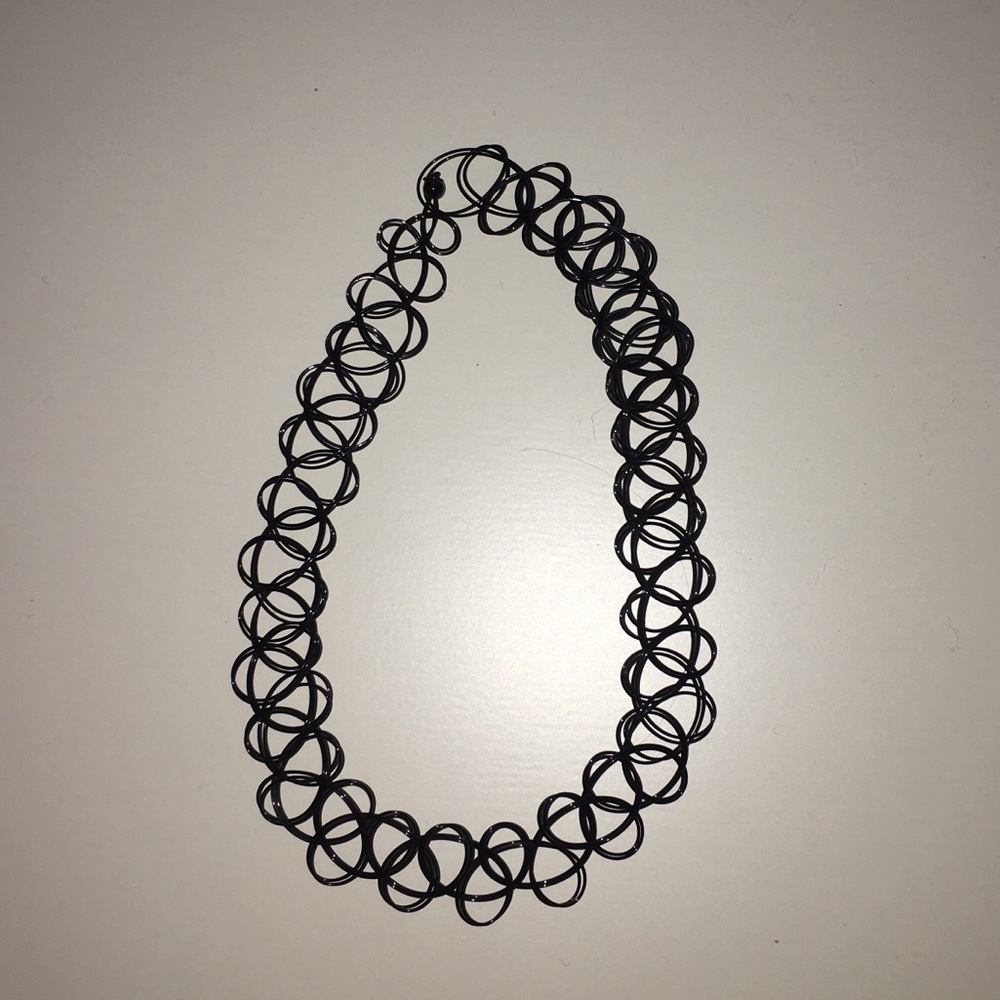 Brand new black stretchy choker necklace